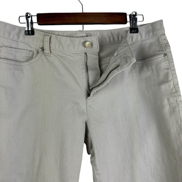 Talbots Factory Rolled Hem Capri Pants Women's 14 Tan - Picture 6 of 8